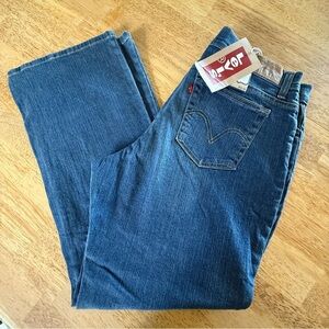NWT Levi's Relaxed Boot Cut 550 16 Short Misses Indigo Jeans classic rise
